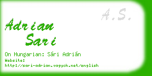 adrian sari business card